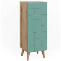 Vicco - Midischrank Rudi, Mintgrün, 30.3 x 80.3 cm mit Tür von Vicco