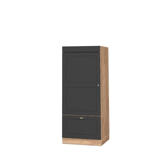 Vicco Mikrowellenschrank Fame-Line, Anthrazit-Gold/Goldkraft Eiche, 60 cm von Vicco