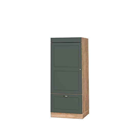 Vicco Mikrowellenschrank Fame-Line, Grün-Gold Landhaus/Goldkraft Eiche, 60 cm von Vicco