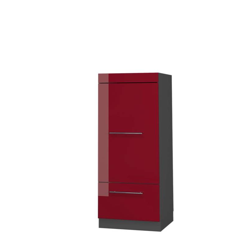 Vicco Mikrowellenschrank Fame-Line Bordeaux Hochglanz/Anthrazit 60 cm von Vicco