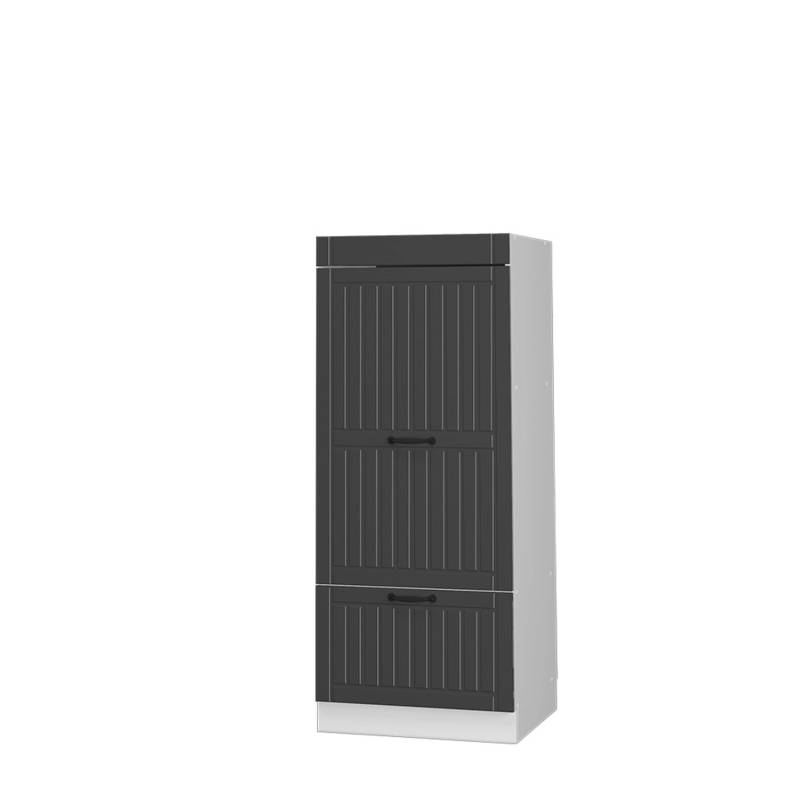 Vicco Mikrowellenschrank Fame-Line Küchenregal für die Mikrowelle Anthrazit Landhaus/Weiß 60 cm von Vicco