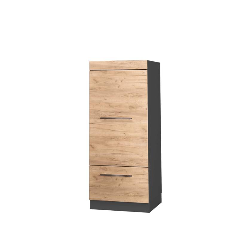 Vicco Mikrowellenschrank Fame-Line Küchenregal für die Mikrowelle Goldkraft Eiche/Anthrazit 60 cm von Vicco
