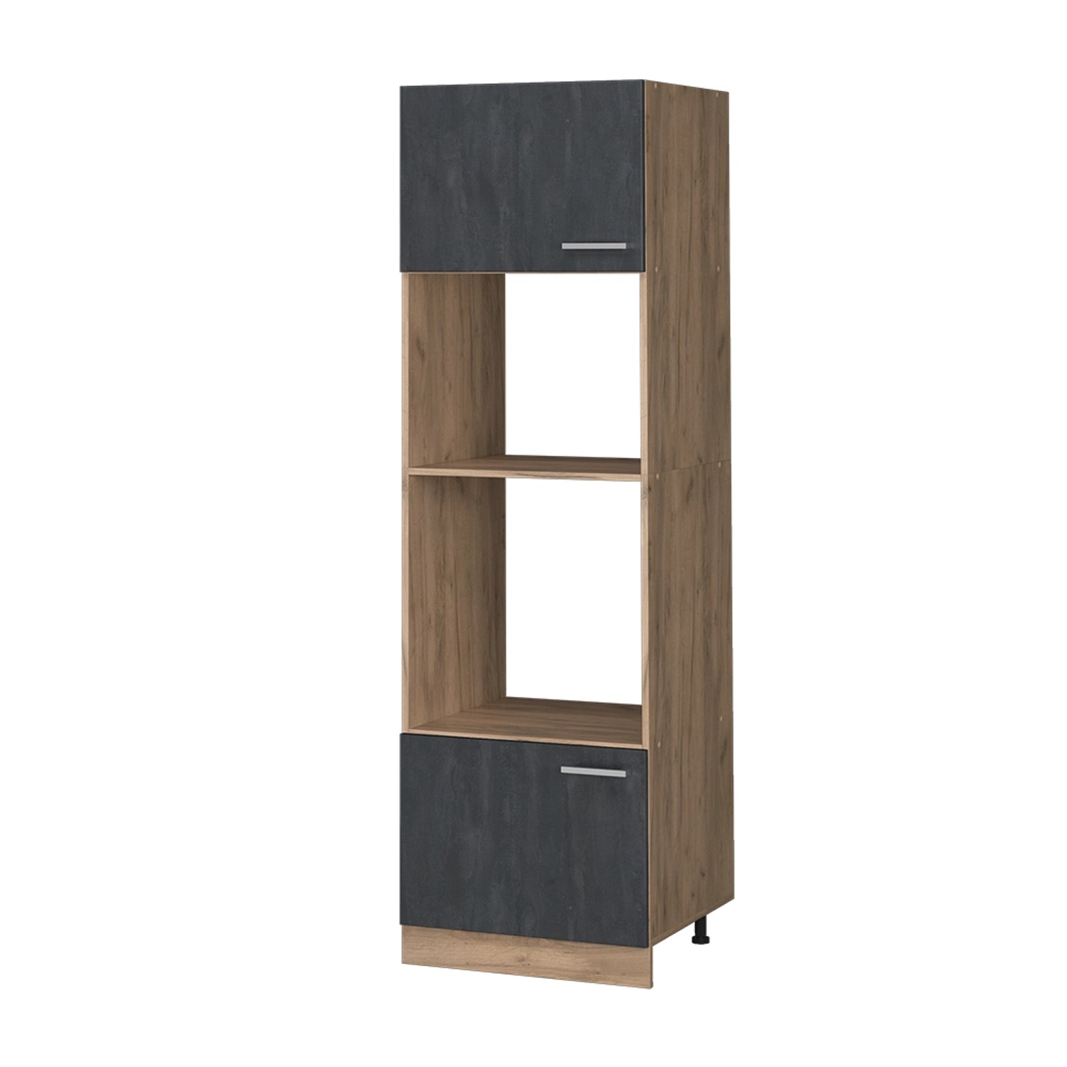 Vicco Mikrowellenschrank R-Line Küchenregal für die Mikrowelle Schwarz Beton/Goldkraft Eiche 60 cm Vicco Mikrowellenschrank R-Line Küchenregal für die Mikrowelle Schwarz Beton/Goldkraft Eiche 60 cm von Vicco
