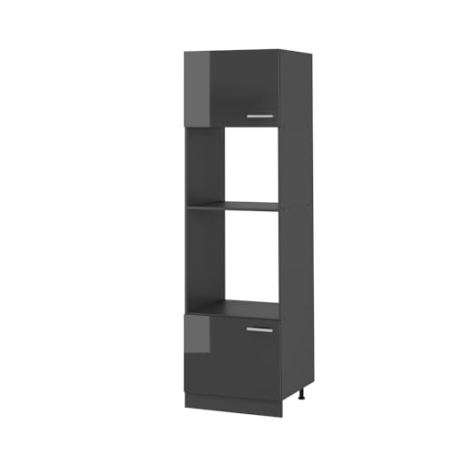 Vicco Mikrowellenumbauschrank R-Line, Küchenregal für die Mikrowelle, Anthrazit Hochglanz, 60 cm Vicco Mikrowellenumbauschrank R-Line, Küchenregal für die Mikrowelle, Anthrazit Hochglanz, 60 cm von Vicco