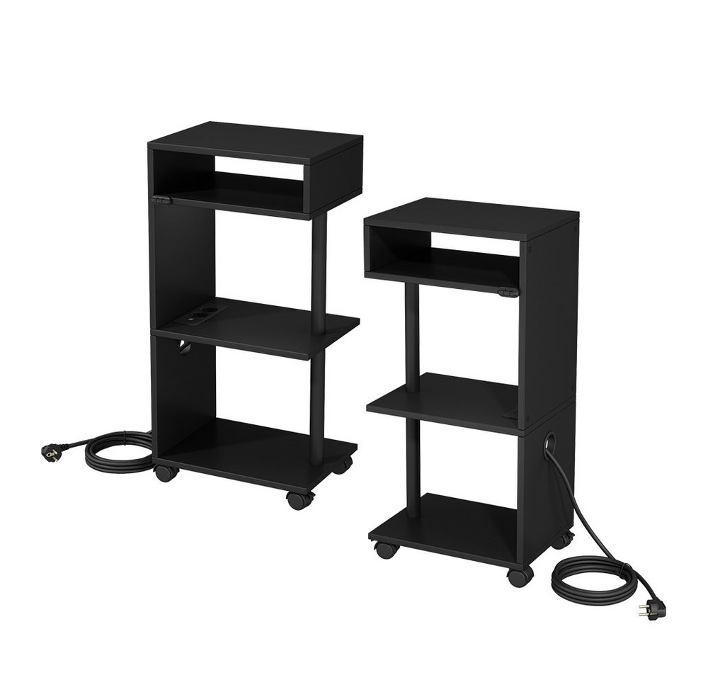 Vicco Nachtschrank Barion, Schwarz, 38 x 78 cm 2er Set Vicco Nachtschrank Barion, Schwarz, 38 x 78 cm 2er Set von Vicco