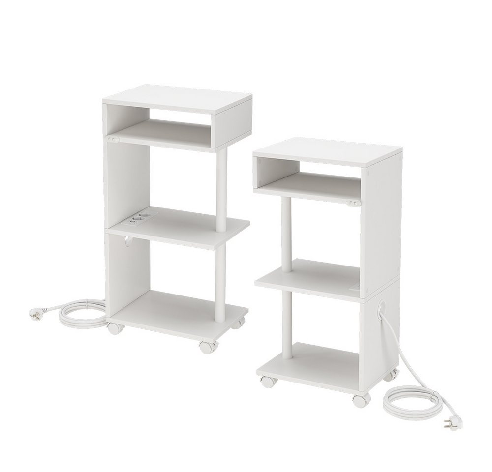 Vicco Nachtschrank Barion, Weiß, 38 x 78 cm 2er Set Vicco Nachtschrank Barion, Weiß, 38 x 78 cm 2er Set von Vicco
