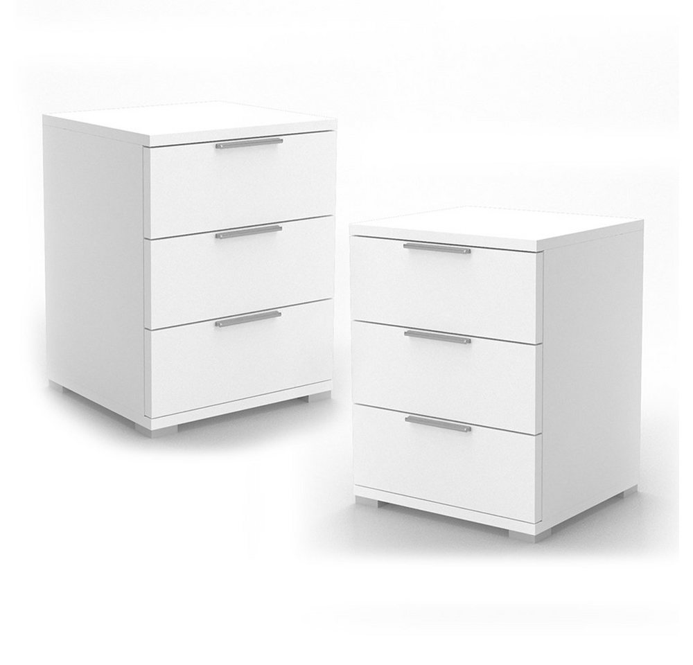 Vicco Nachtschrank Florenz, Weiß, 46 x 60 cm 2er Set Vicco Nachtschrank Florenz, Weiß, 46 x 60 cm 2er Set von Vicco