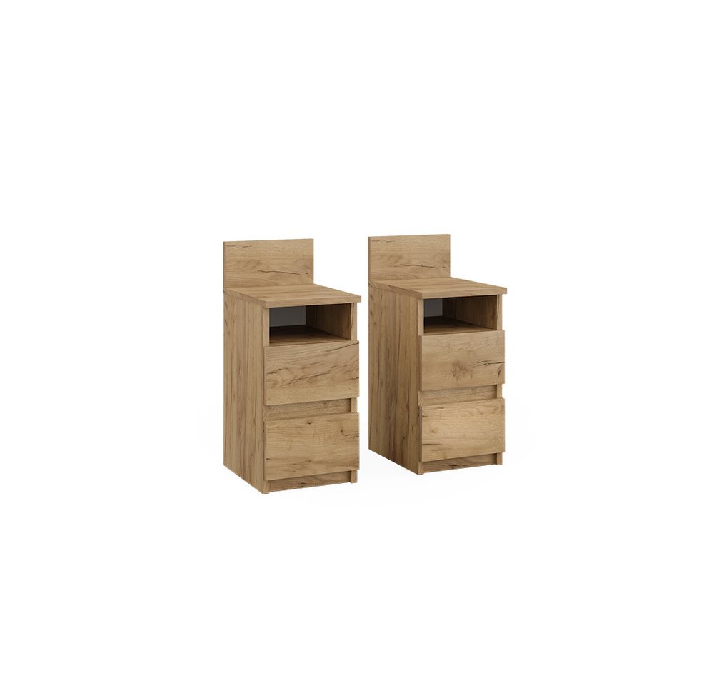 Vicco Nachtschrank Monty, Goldkraft Eiche, 25 x 59.1 cm 2er Set Vicco Nachtschrank Monty, Goldkraft Eiche, 25 x 59.1 cm 2er Set von Vicco