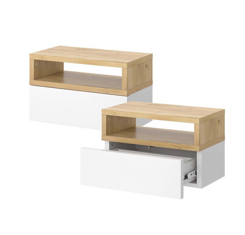 Vicco Nachtschrank Urbano, Goldkraft Eiche, 45 x 28 cm 2er Set Vicco Nachtschrank Urbano, Goldkraft Eiche, 45 x 28 cm 2er Set von Vicco