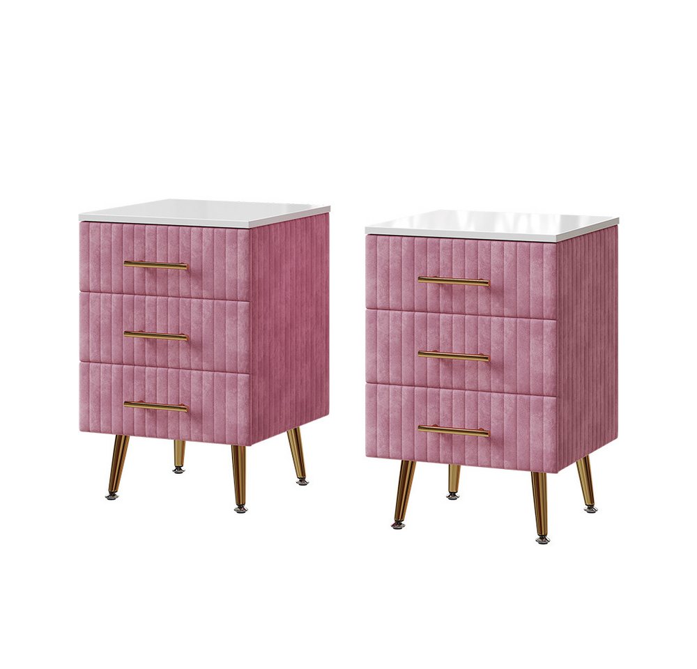 Vicco Nachtschrank Velia, Rosa, 41 x 62 cm 2er Set Vicco Nachtschrank Velia, Rosa, 41 x 62 cm 2er Set von Vicco