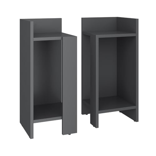 Vicco Nachttisch Lenar, Nachtkommode, Anthrazit, 27 x 60 cm 2er-Set Vicco Nachttisch Lenar, Nachtkommode, Anthrazit, 27 x 60 cm 2er-Set von Vicco