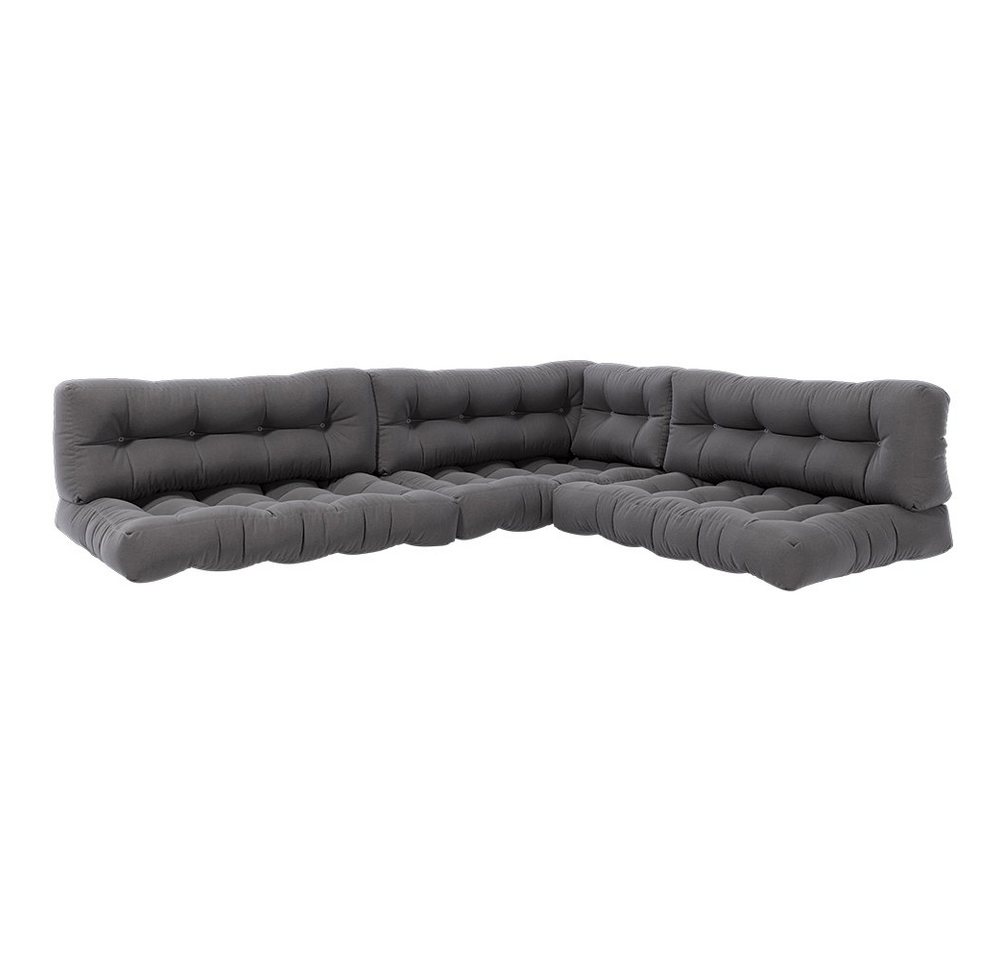 Vicco Palettenkissen Flocken, Grau, 7 Teile von Vicco