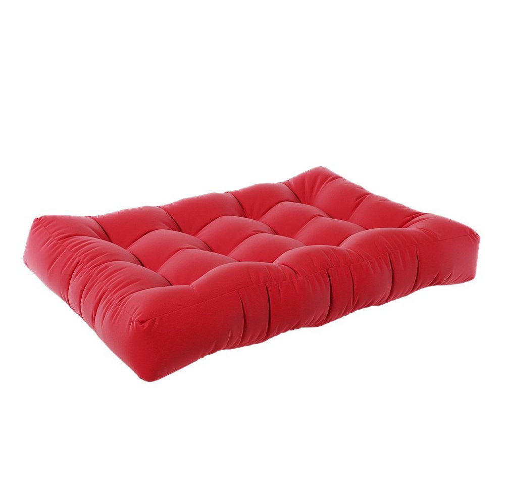 Vicco Palettenkissen Flocken, Rot, 120 x 15 cm von Vicco