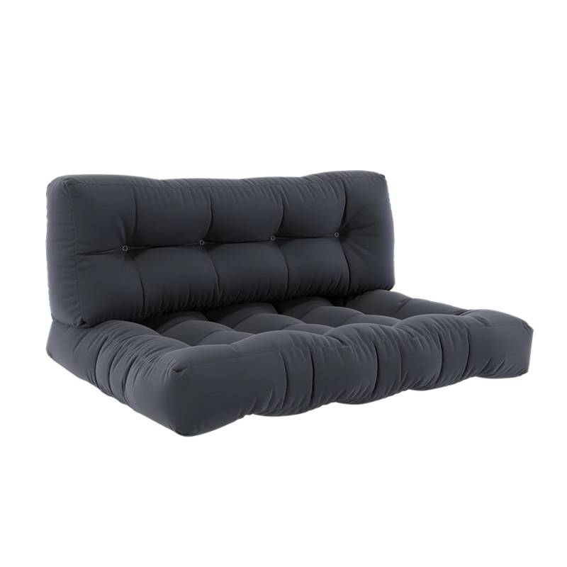 Vicco Palettenkissen Set Graphit 120 x 80 cm 2 Teile Flocken von Vicco