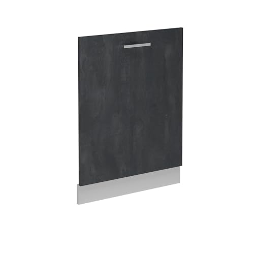 Vicco Geschirrspülblende R-Line, Schwarz Beton, 60 cm ohne Arbeitsplatte von Vicco