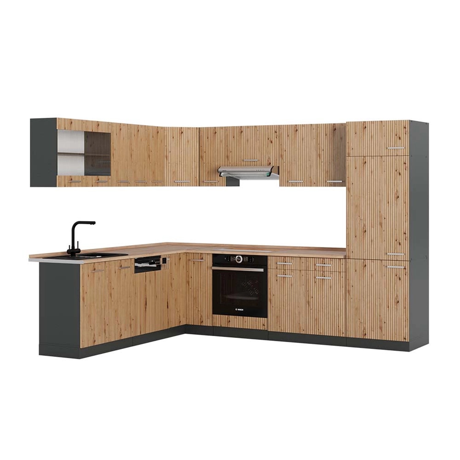Vicco R-Line Eckküche Artisan Eiche/Anthrazit 227 x 287 cm AP Eiche Vicco R-Line Eckküche Artisan Eiche/Anthrazit 227 x 287 cm AP Eiche von Vicco