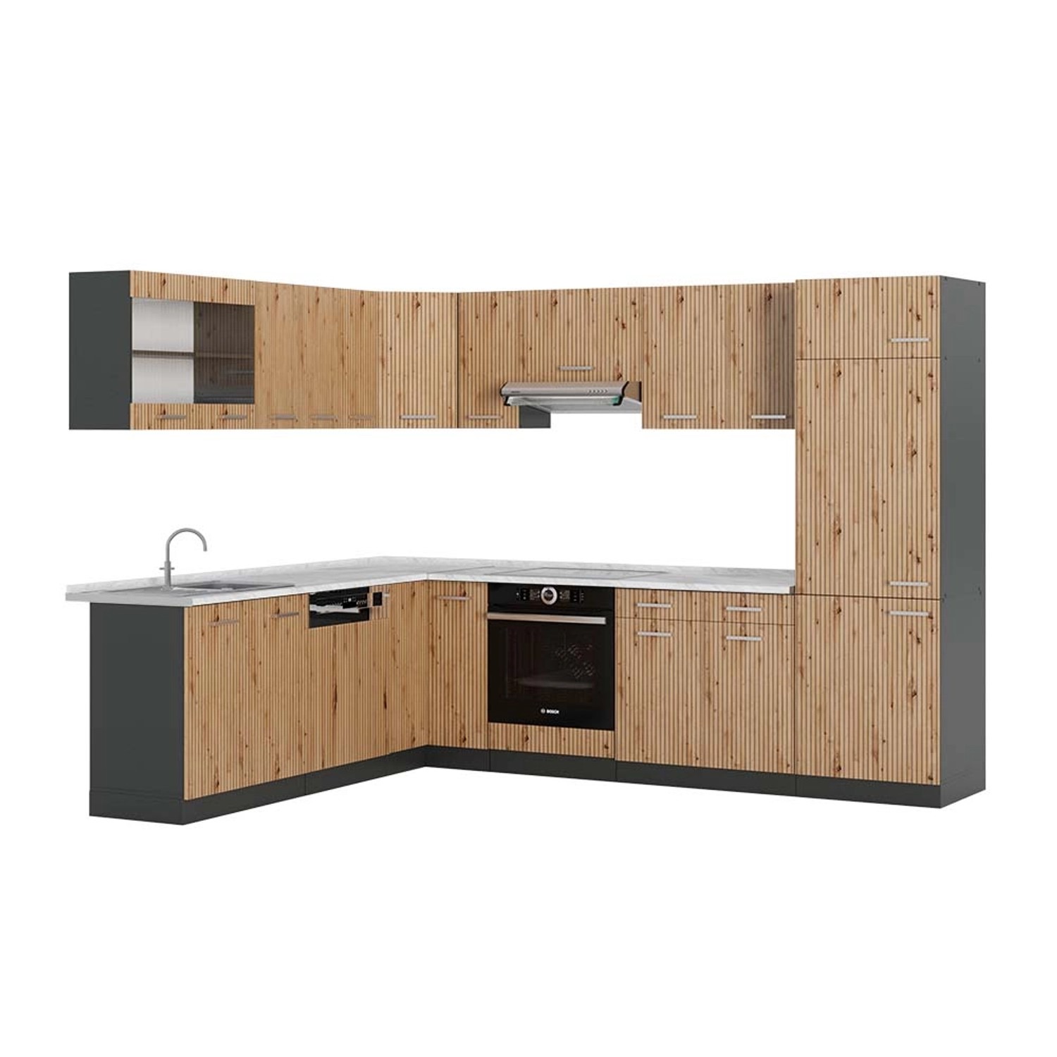 Vicco R-Line Eckküche Artisan Eiche/Anthrazit 227 x 287 cm AP Marmor Vicco R-Line Eckküche Artisan Eiche/Anthrazit 227 x 287 cm AP Marmor von Vicco