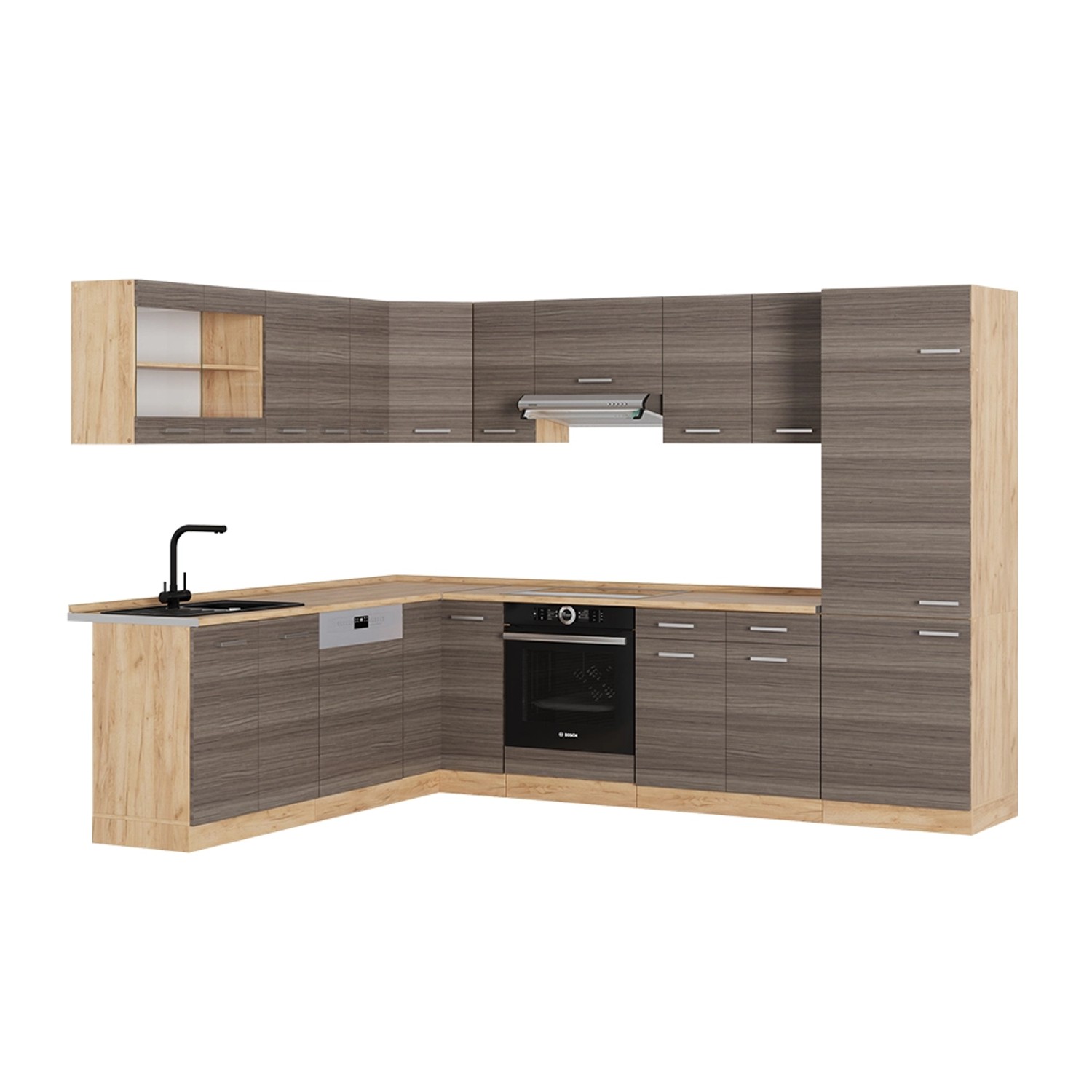 Vicco R-Line Eckküche Edelgrau/Goldkraft Eiche 227 x 287 cm AP Eiche Vicco R-Line Eckküche Edelgrau/Goldkraft Eiche 227 x 287 cm AP Eiche von Vicco
