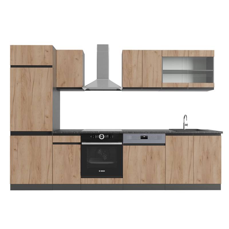 Vicco R-Line Küchenzeile Goldkraft Eiche/Anthrazit 300 cm J-Shape Vicco R-Line Küchenzeile Goldkraft Eiche/Anthrazit 300 cm J-Shape von Vicco