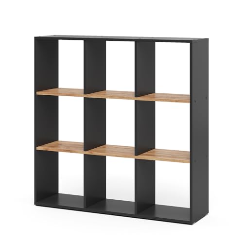 Vicco Raumteiler Nove, Anthrazit/Goldkraft Eiche, 107.2 x 107.8 cm von Vicco