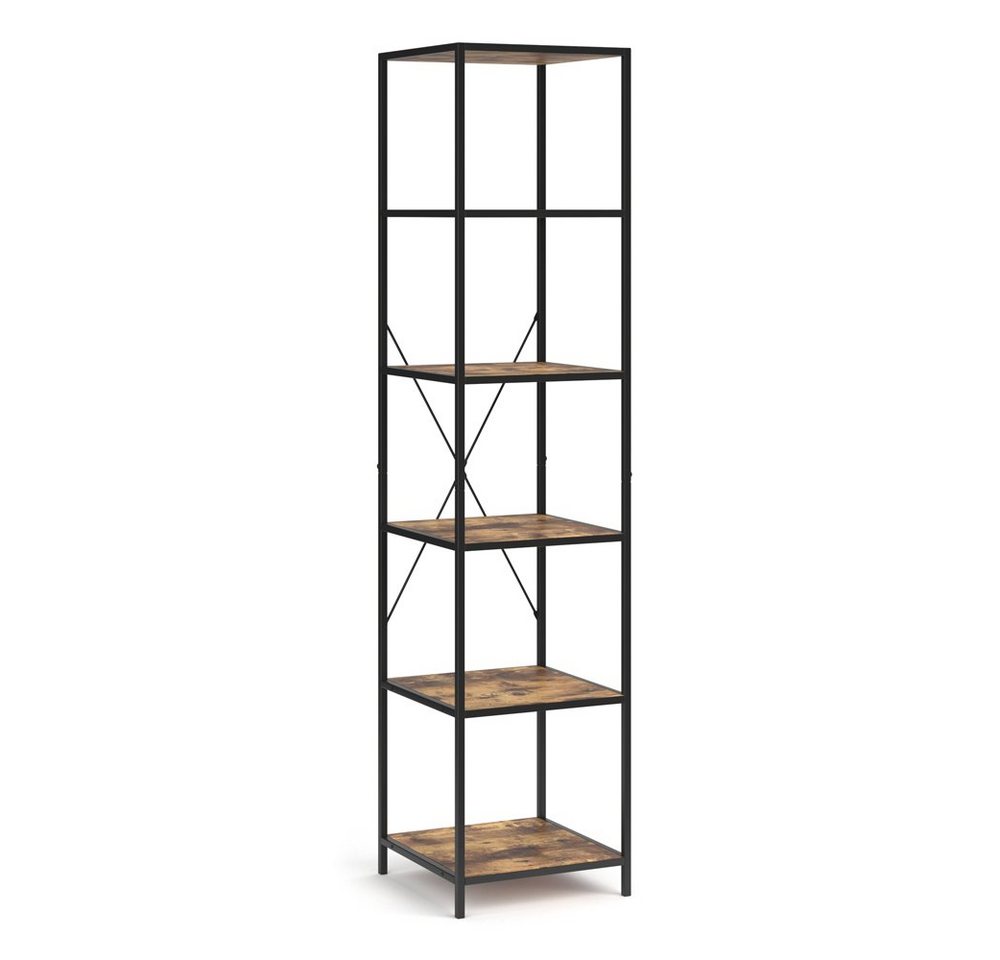 Vicco Raumteilerregal Fyrk, Eiche rustikal/Schwarz, 40 x 174 cm Vicco Raumteilerregal Fyrk, Eiche rustikal/Schwarz, 40 x 174 cm von Vicco