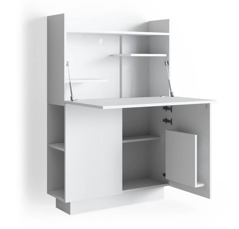 Vicco Regal-Schreibtisch Alena, Weiß, 85 x 27 cm von Vicco