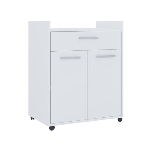 Vicco Rollcontainer Ansel, Weiß, 60 x 40 cm mit Schubladen von Vicco