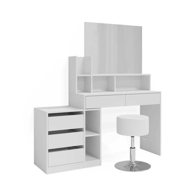 Vicco Schminktisch Anja Weiß 140 cm mit Hocker von Vicco