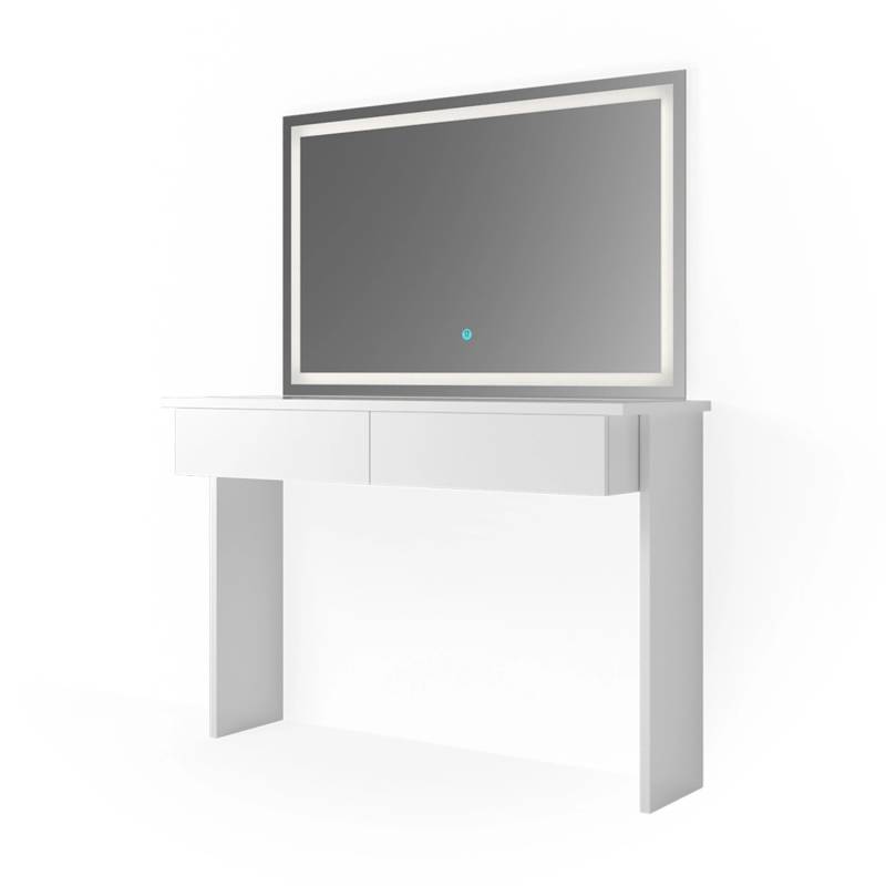 Vicco Schminktisch Azur Weiß 120 cm mit LED-Spiegel von Vicco
