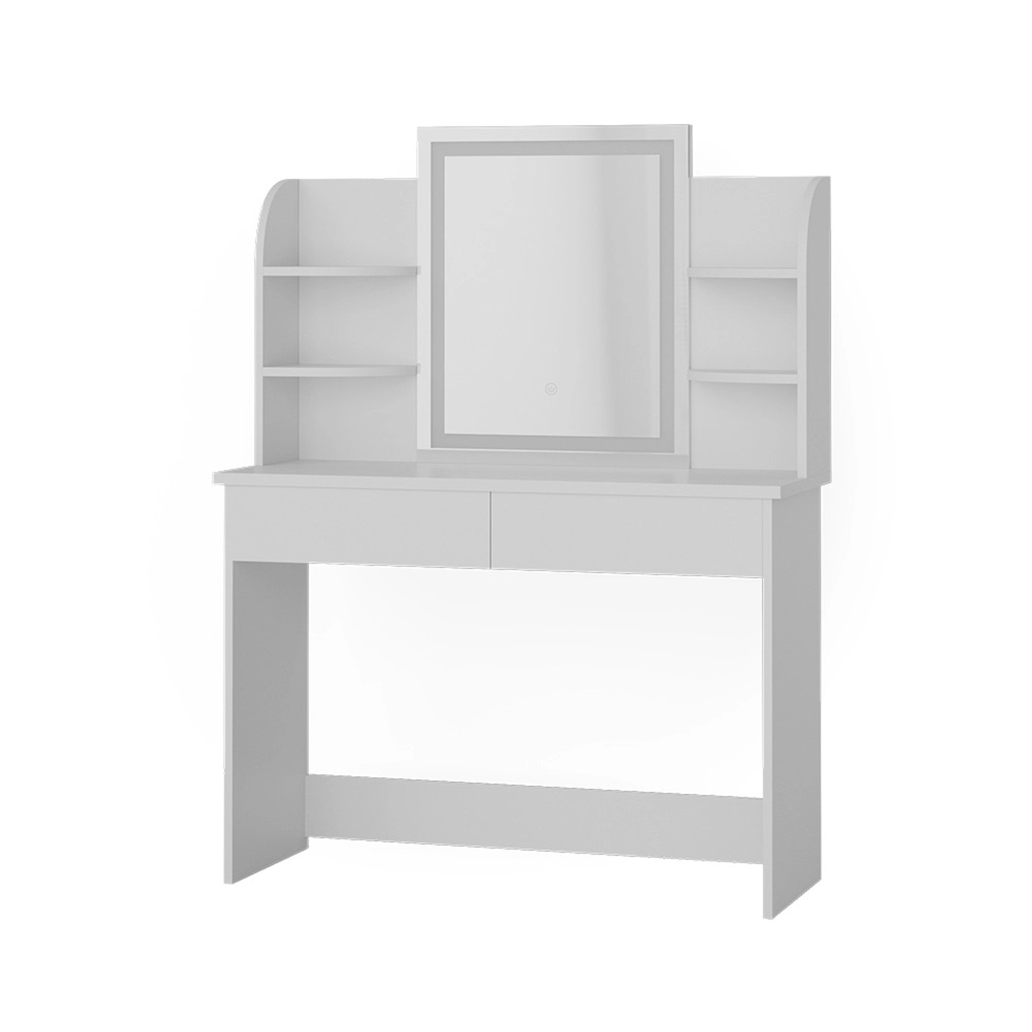 Vicco Schminktisch Charlotte Weiß 106 cm mit LED-Spiegel Vicco Schminktisch Charlotte Weiß 106 cm mit LED-Spiegel von Vicco