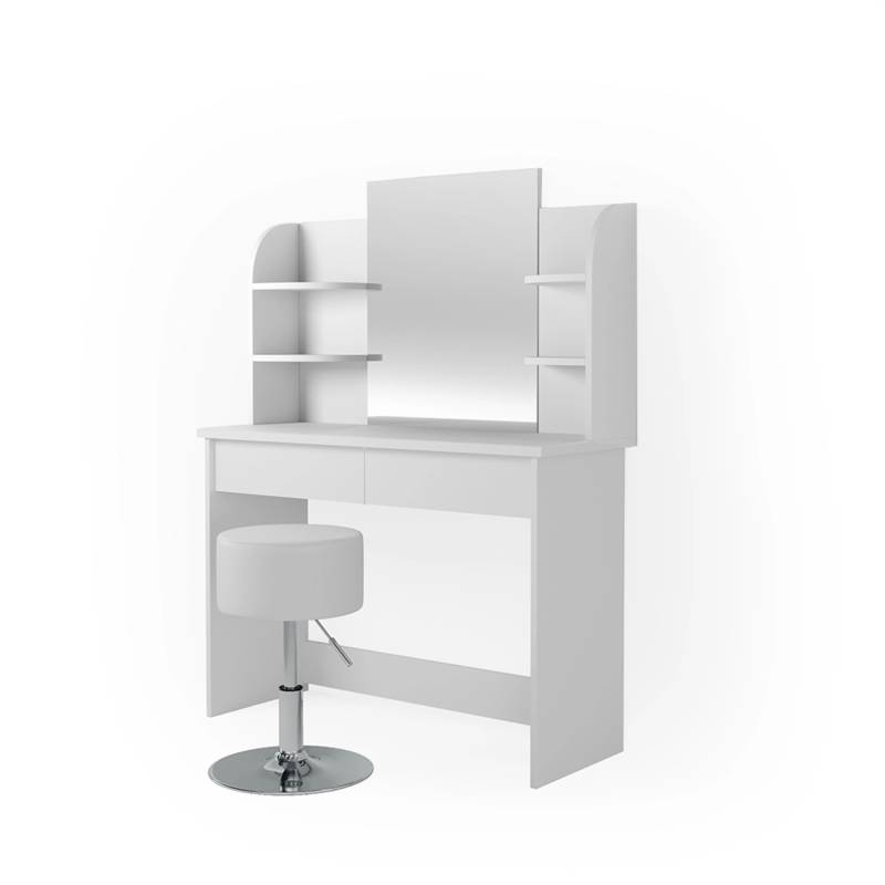 Vicco Schminktisch Charlotte Weiß 108 cm mit Stuhl von Vicco