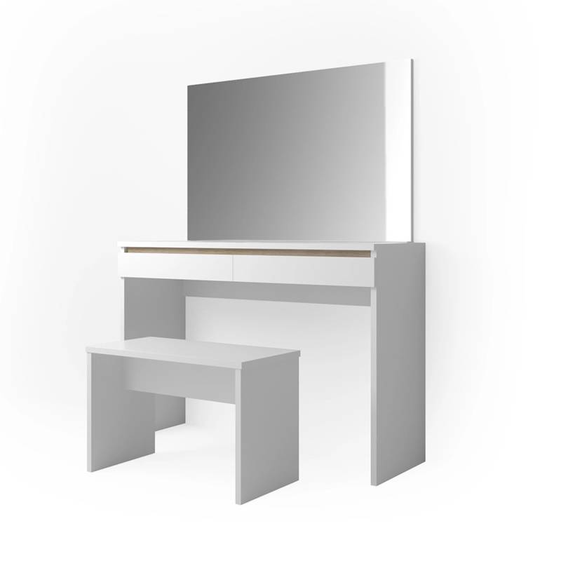 Vicco Schminktisch Emma Weiß 120 cm mit Bank von Vicco