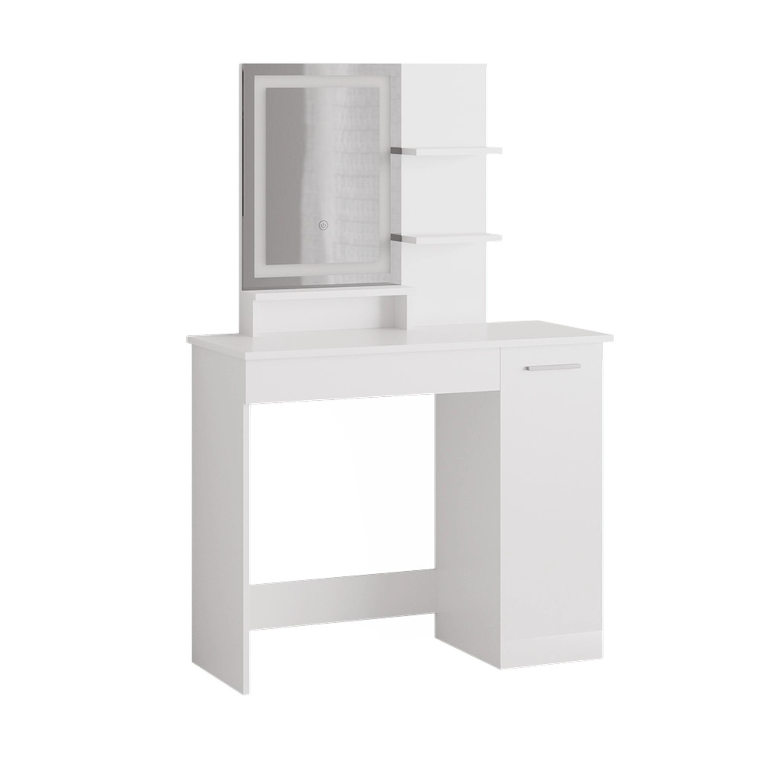 Vicco Schminktisch Julia Weiß 90 cm mit LED-Spiegel Vicco Schminktisch Julia Weiß 90 cm mit LED-Spiegel von Vicco