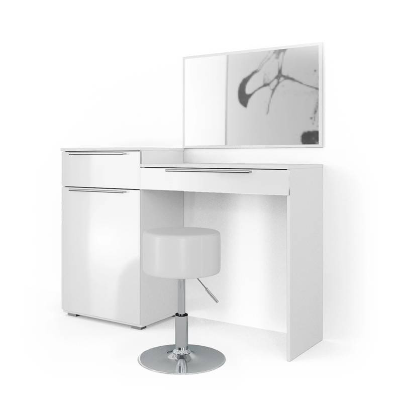 Vicco Schminktisch Lilli Weiß 135 cm mit Hocker von Vicco