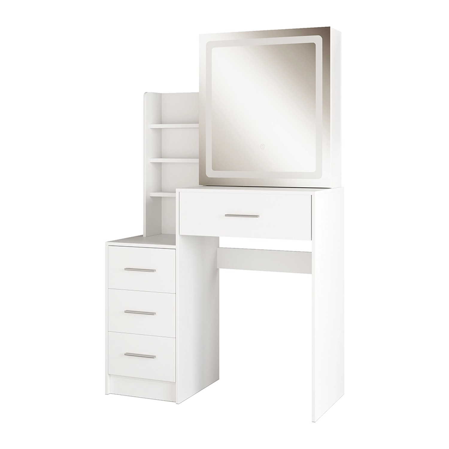 Vicco Schminktisch Lisca Weiß 80 cm mit LED-Spiegel Vicco Schminktisch Lisca Weiß 80 cm mit LED-Spiegel von Vicco