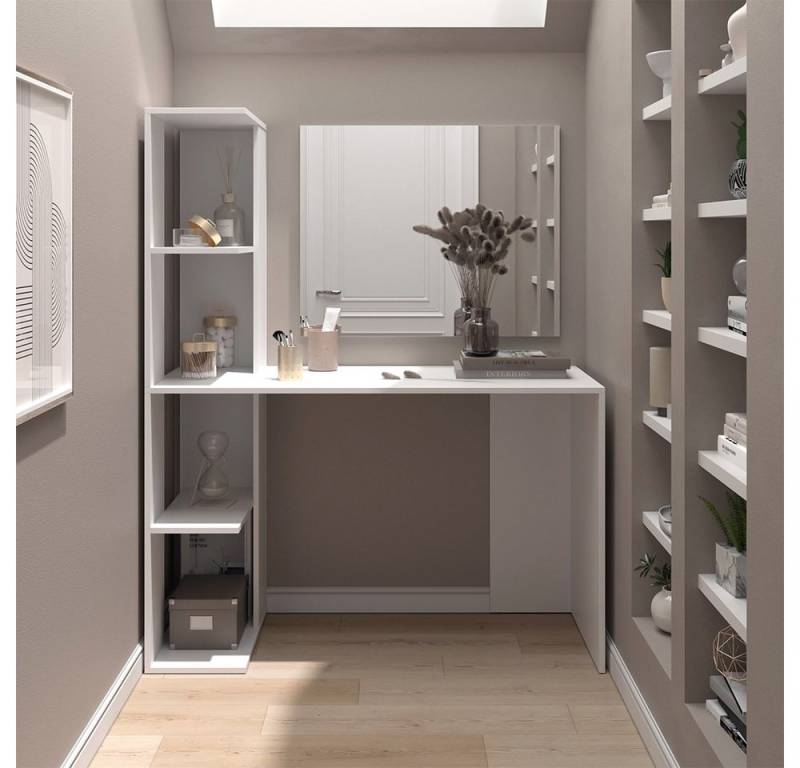 Vicco Schminktisch Tower, Weiß, 122.2 cm mit Spiegel Vicco Schminktisch Tower, Weiß, 122.2 cm mit Spiegel von Vicco