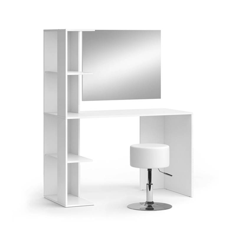 Vicco Schminktisch Tower Weiß 122.2 cm mit Spiegel und Hocker von Vicco