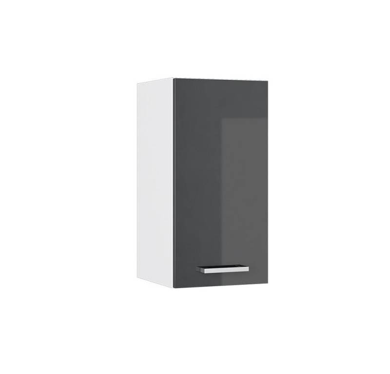 Vicco Schranksystem R-Line, Anthrazit Hochglanz/Weiß, 30 cm mit Tür von Vicco