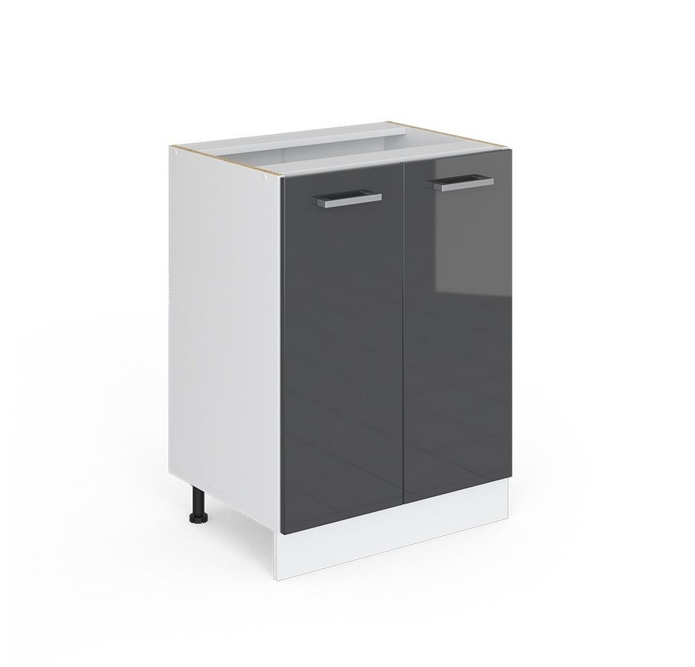 Vicco Schranksystem R-Line, Anthrazit Hochglanz/Weiß, 60cm mit Türen, ohne AP Vicco Schranksystem R-Line, Anthrazit Hochglanz/Weiß, 60cm mit Türen, ohne AP von Vicco