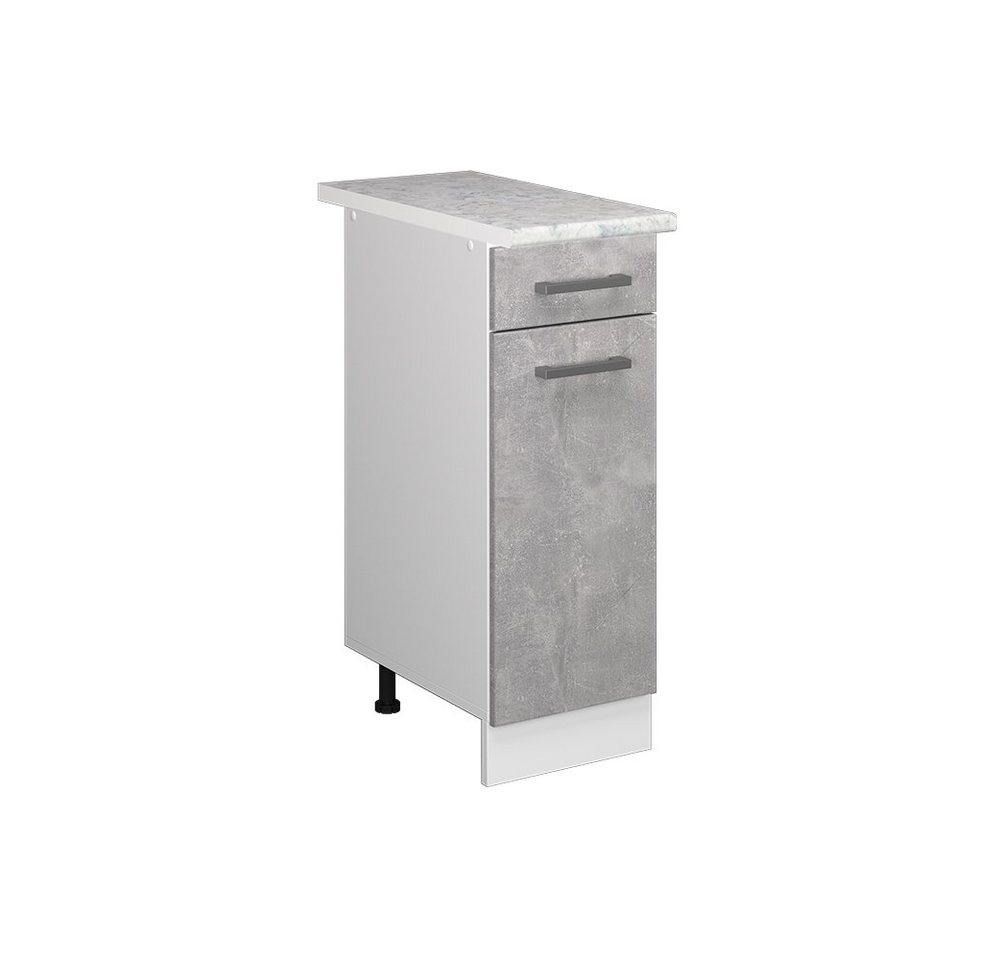 Vicco Schranksystem R-Line, Beton/Weiß, 30 cm mit Schublade, mit Arbeitsplatte Vicco Schranksystem R-Line, Beton/Weiß, 30 cm mit Schublade, mit Arbeitsplatte von Vicco