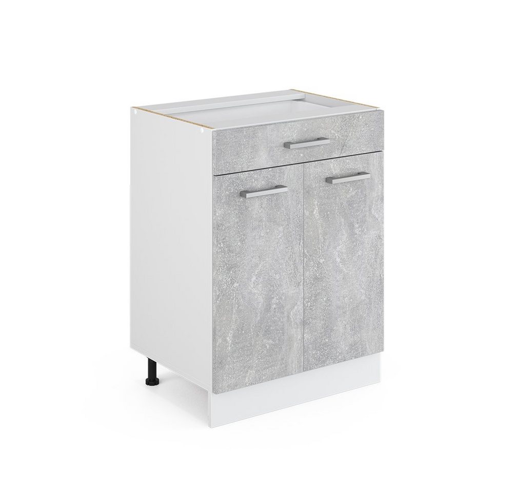 Vicco Schranksystem R-Line, Beton/Weiß, 60 cm mit Schubladen, ohne Arbeitsplatte Vicco Schranksystem R-Line, Beton/Weiß, 60 cm mit Schubladen, ohne Arbeitsplatte von Vicco