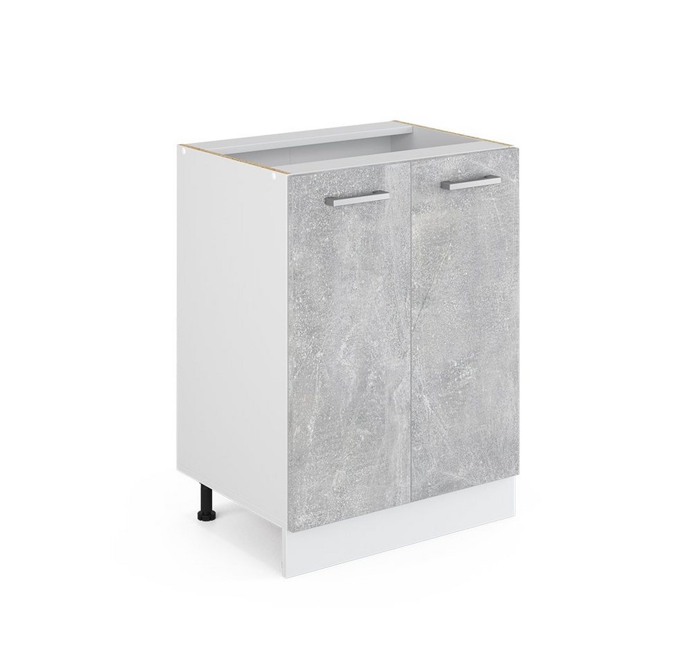 Vicco Schranksystem R-Line, Beton/Weiß, 60 cm mit Türen, ohne Arbeitsplatte Vicco Schranksystem R-Line, Beton/Weiß, 60 cm mit Türen, ohne Arbeitsplatte von Vicco