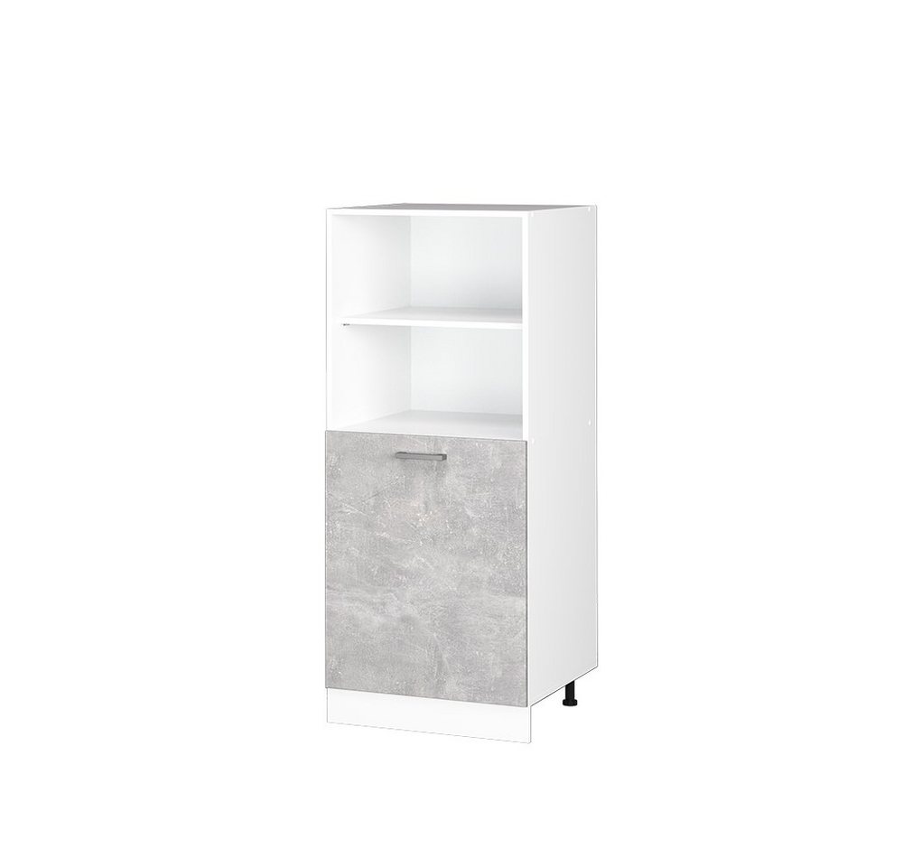 Vicco Schranksystem R-Line, Beton/Weiß, 60 cm mit offenen Regalen, und Tür Vicco Schranksystem R-Line, Beton/Weiß, 60 cm mit offenen Regalen, und Tür von Vicco