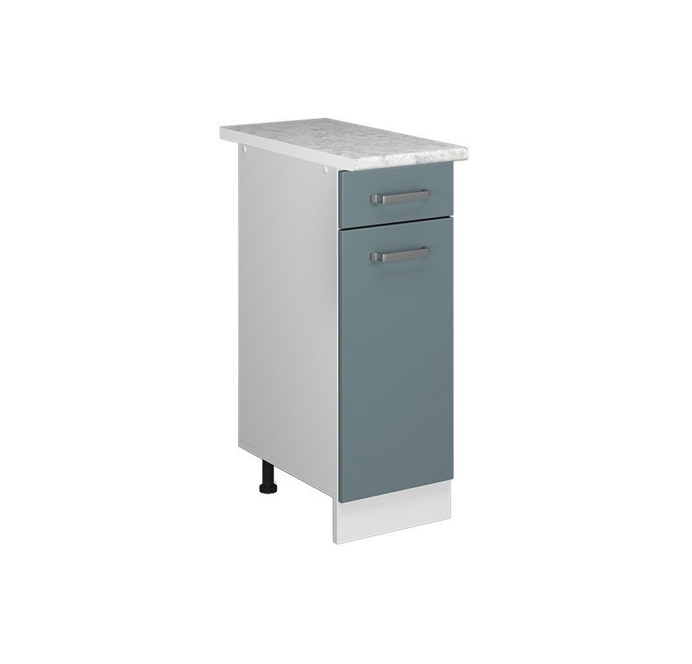 Vicco Schranksystem R-Line, Blau-Grau/Weiß, 30 cm mit Schublade, mit Arbeitsplatte Vicco Schranksystem R-Line, Blau-Grau/Weiß, 30 cm mit Schublade, mit Arbeitsplatte von Vicco