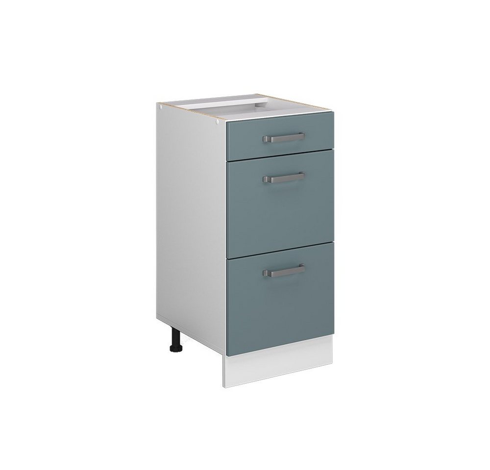 Vicco Schranksystem R-Line, Blau-Grau/Weiß, 40 cm mit Schubladen, ohne Arbeitsplatte Vicco Schranksystem R-Line, Blau-Grau/Weiß, 40 cm mit Schubladen, ohne Arbeitsplatte von Vicco