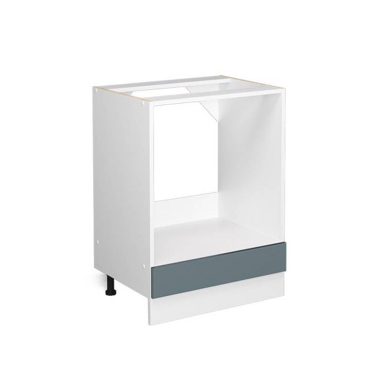 Vicco Schranksystem R-Line, Blau-Grau/Weiß, 60 cm mit Großnische, ohne Arbeitsplatte von Vicco