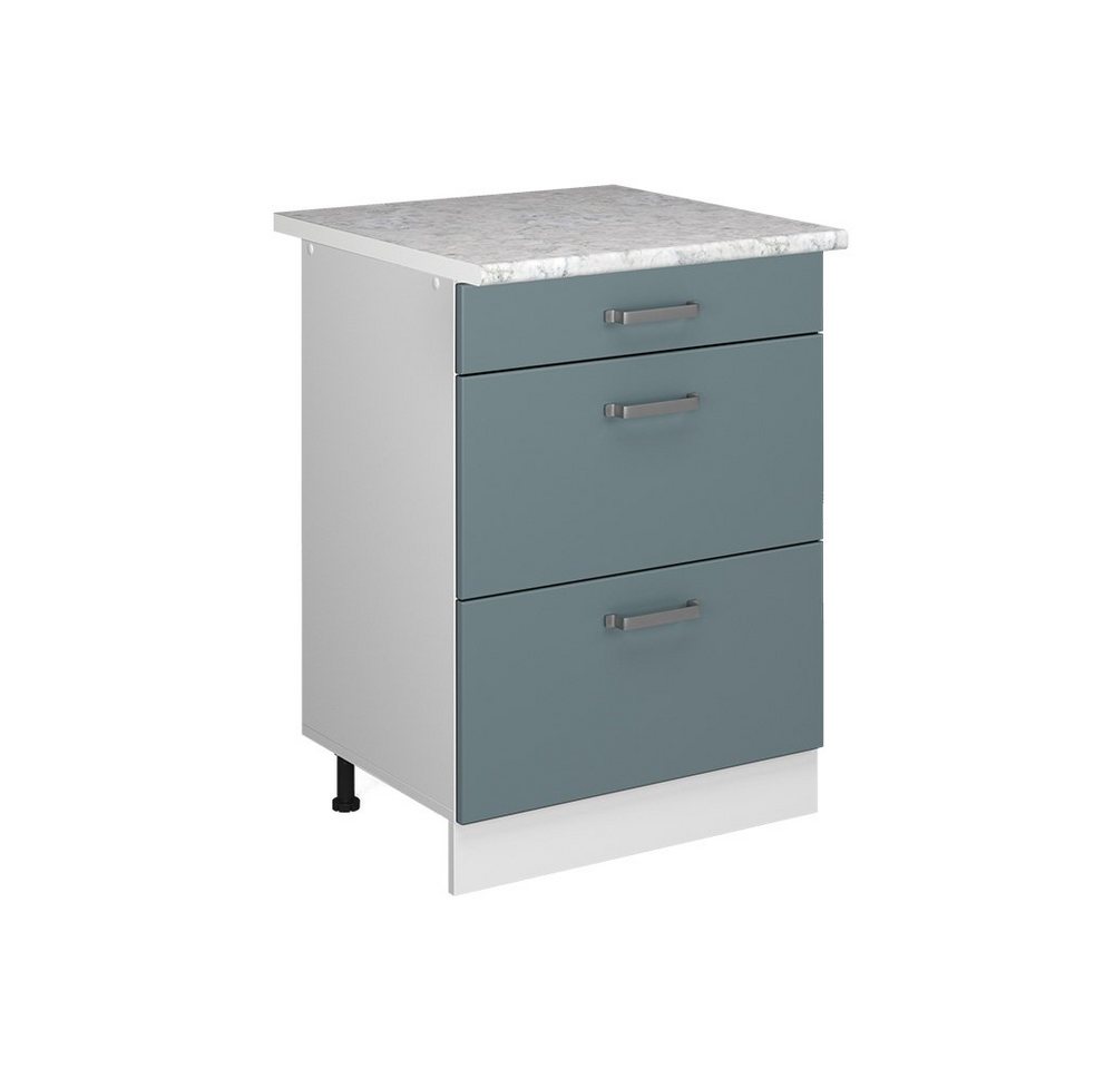 Vicco Schranksystem R-Line, Blau-Grau/Weiß, 60 cm mit Schubladen Vicco Schranksystem R-Line, Blau-Grau/Weiß, 60 cm mit Schubladen von Vicco