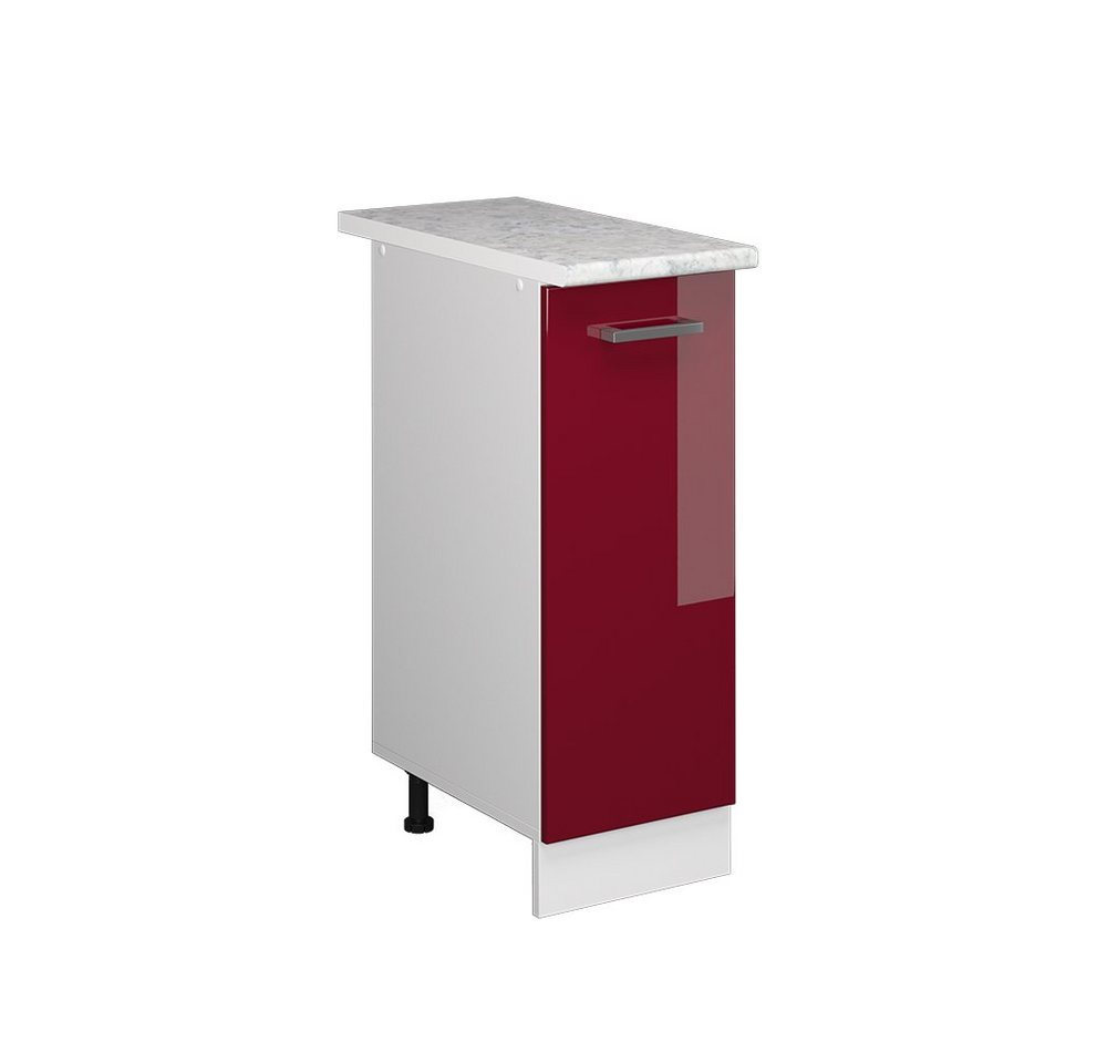 Vicco Schranksystem R-Line, Bordeaux Hochglanz/Weiß, 30 cm mit Tür, mit Arbeitsplatte Vicco Schranksystem R-Line, Bordeaux Hochglanz/Weiß, 30 cm mit Tür, mit Arbeitsplatte von Vicco