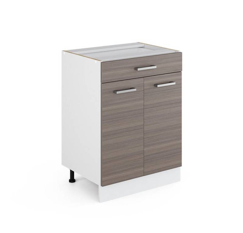Vicco Schranksystem R-Line, Grau/Weiß, 60 cm mit Schubladen, ohne Arbeitsplatte von Vicco