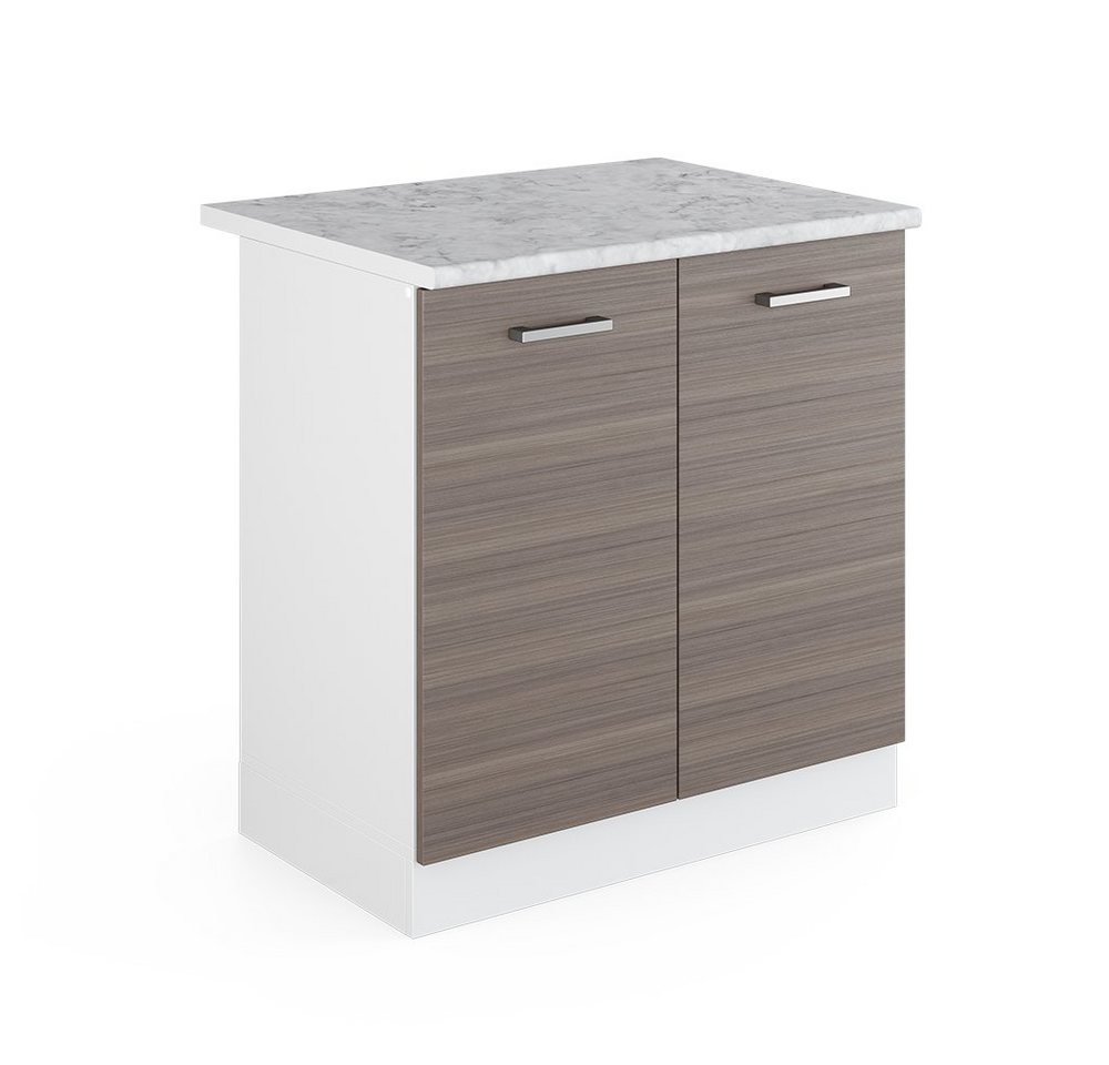Vicco Schranksystem R-Line, Grau/Weiß, 80 cm mit Türen, mit Arbeitsplatte Vicco Schranksystem R-Line, Grau/Weiß, 80 cm mit Türen, mit Arbeitsplatte von Vicco